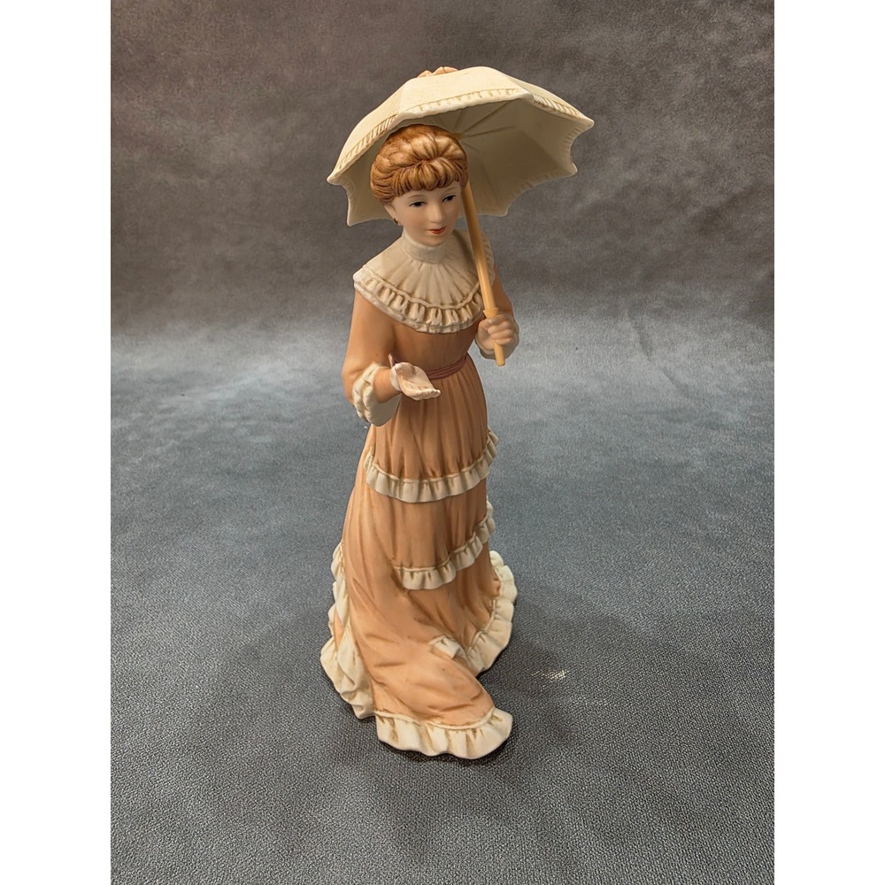 Home Interiors Miss Georgia Porcelain Figurine 88012-99 Victorian Lady Parasol